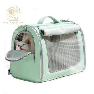 sac de transport pour chat sécurisé et spacieux