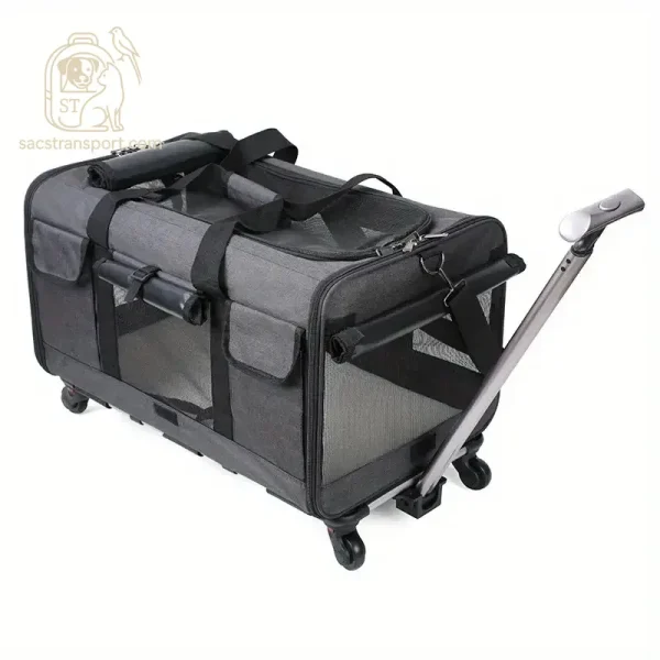 Sac à Roulettes Pliable pour Animaux