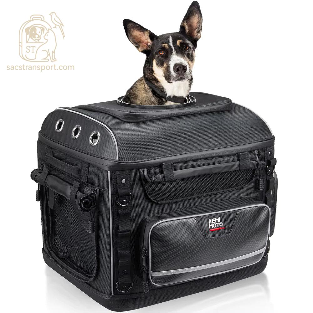sac transport moto chien respirant sécurisé grand confort