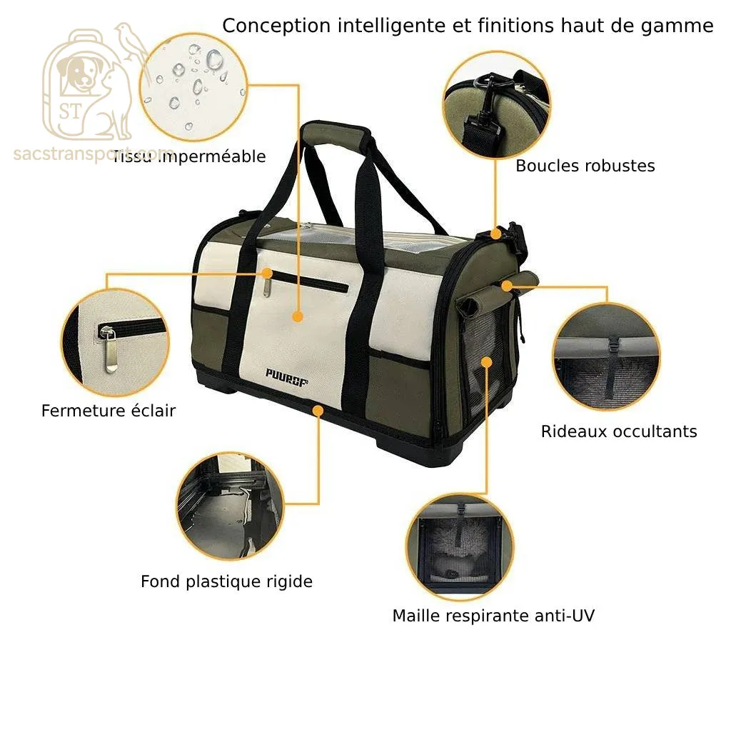 sac transport renforcé pour chat