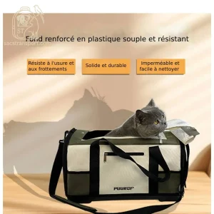 Sac Transport Chat XXL Respirant Intérieur