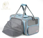 Sac avion cabine chat bleu ciel et gris