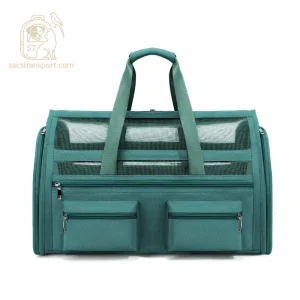 Sac de voyage chat modèle vert élégant