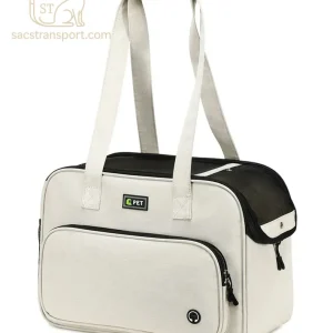 Vue de profil gauche du sac voyage chat respirant