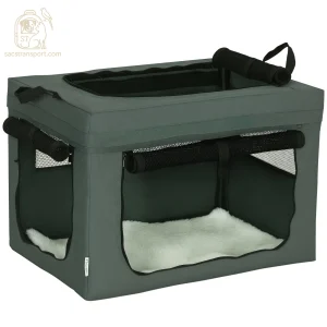 Caisse de transport chat pliable spacieuse