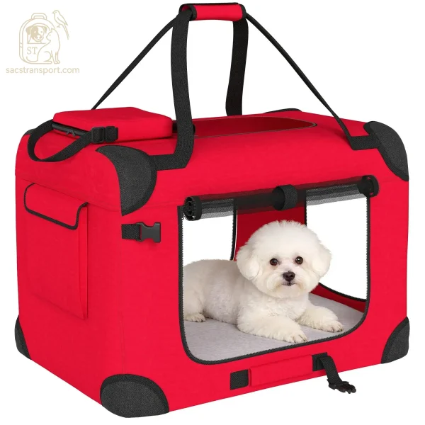 Caisse de transport petit chien confort