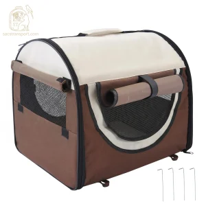 Caisse de voyage chat avec ouverture en maille