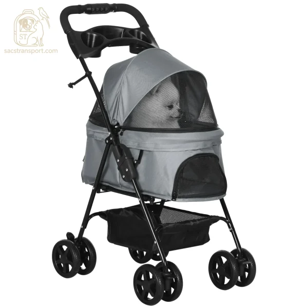Poussette citadine pour chien