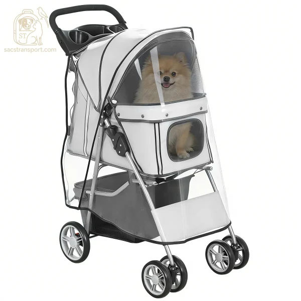 Poussette tout temps pour chien