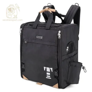 Sac à dos chien de voyage noir