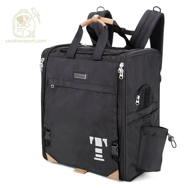 Sac à dos chien de voyage noir